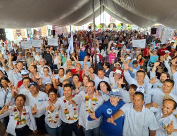 Lalo Rivera respalda propuestas de Minutti ante más de dos mil atlixquenses