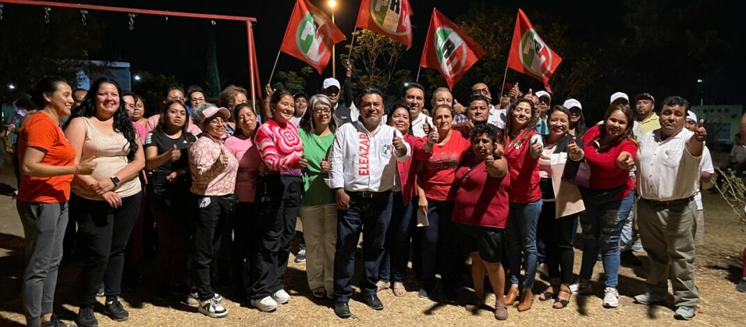 Habitantes de la junta auxiliar Sta. Lucía Cosamaloapan del municipio de Atlixco mostraron su apoyo total al candidato Eleazar Pérez Sánchez
